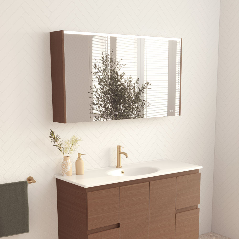 LED Mirror Cabinet with Side Panels