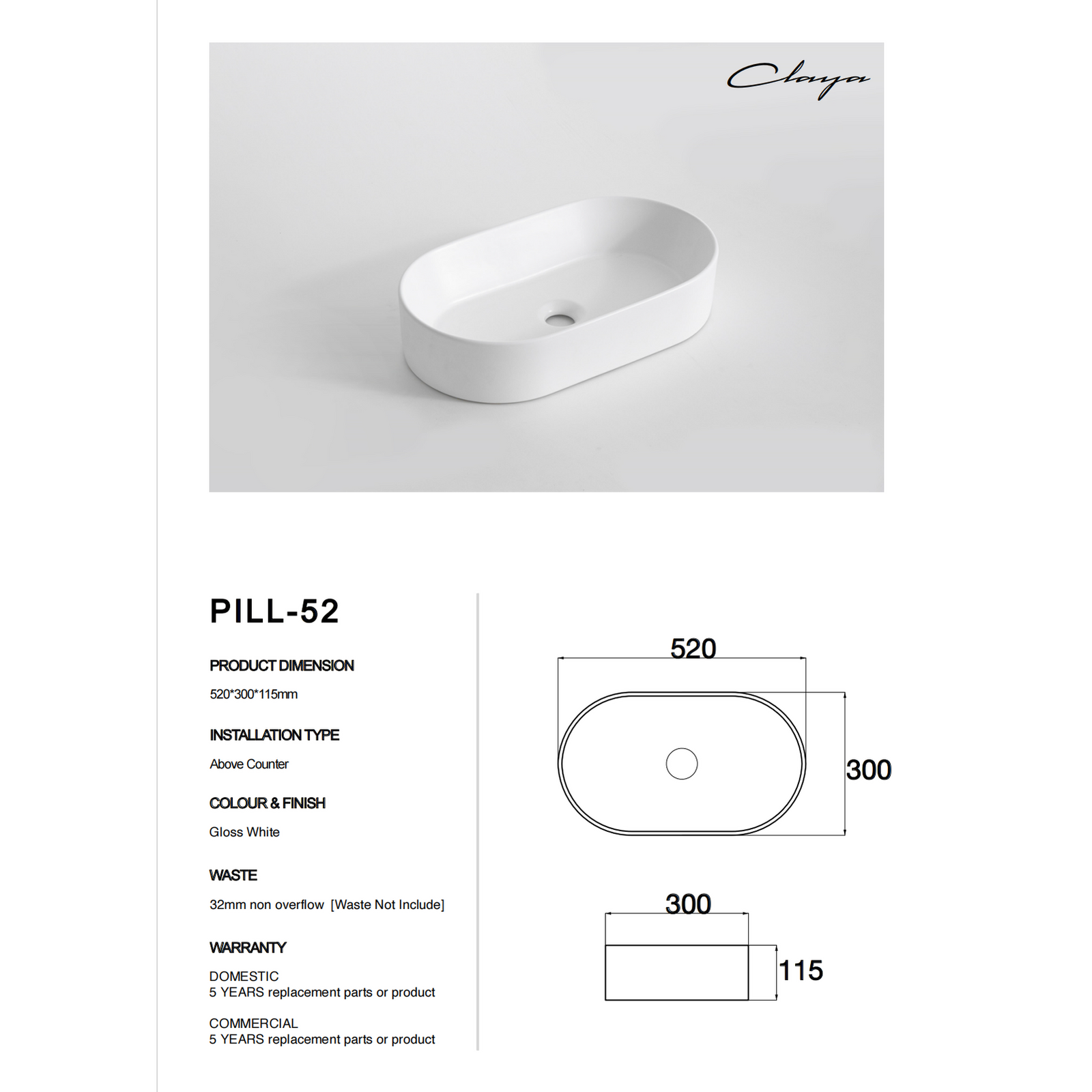 Pill-52 at Blue Bathware