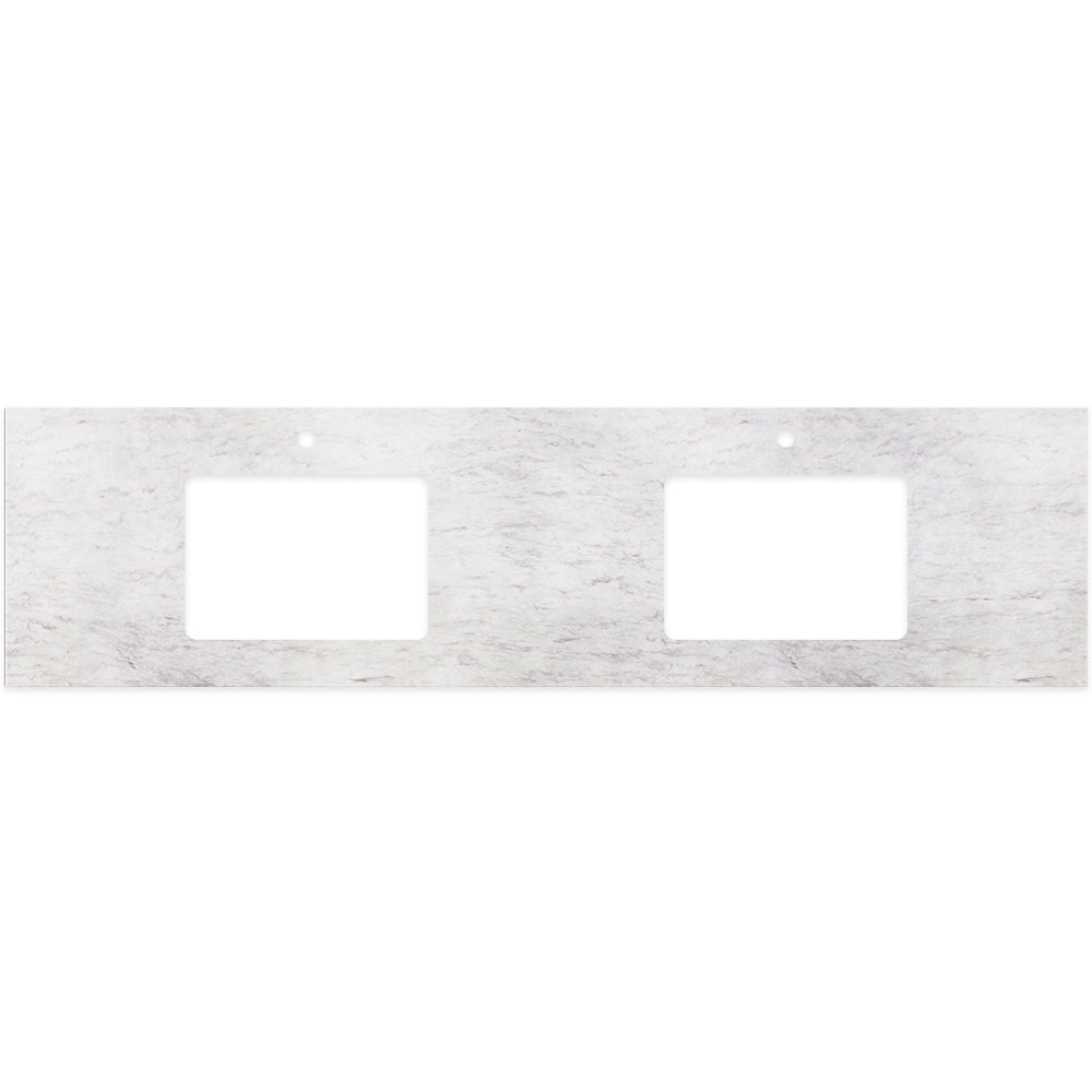 Fienza - Silica Free Stone Top, Rectangular Full Depth - Double Undermount