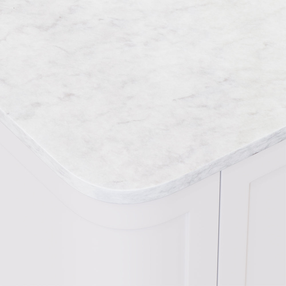 Fienza - Silica Free Stone Top, Curved Full Depth - Single Undermount