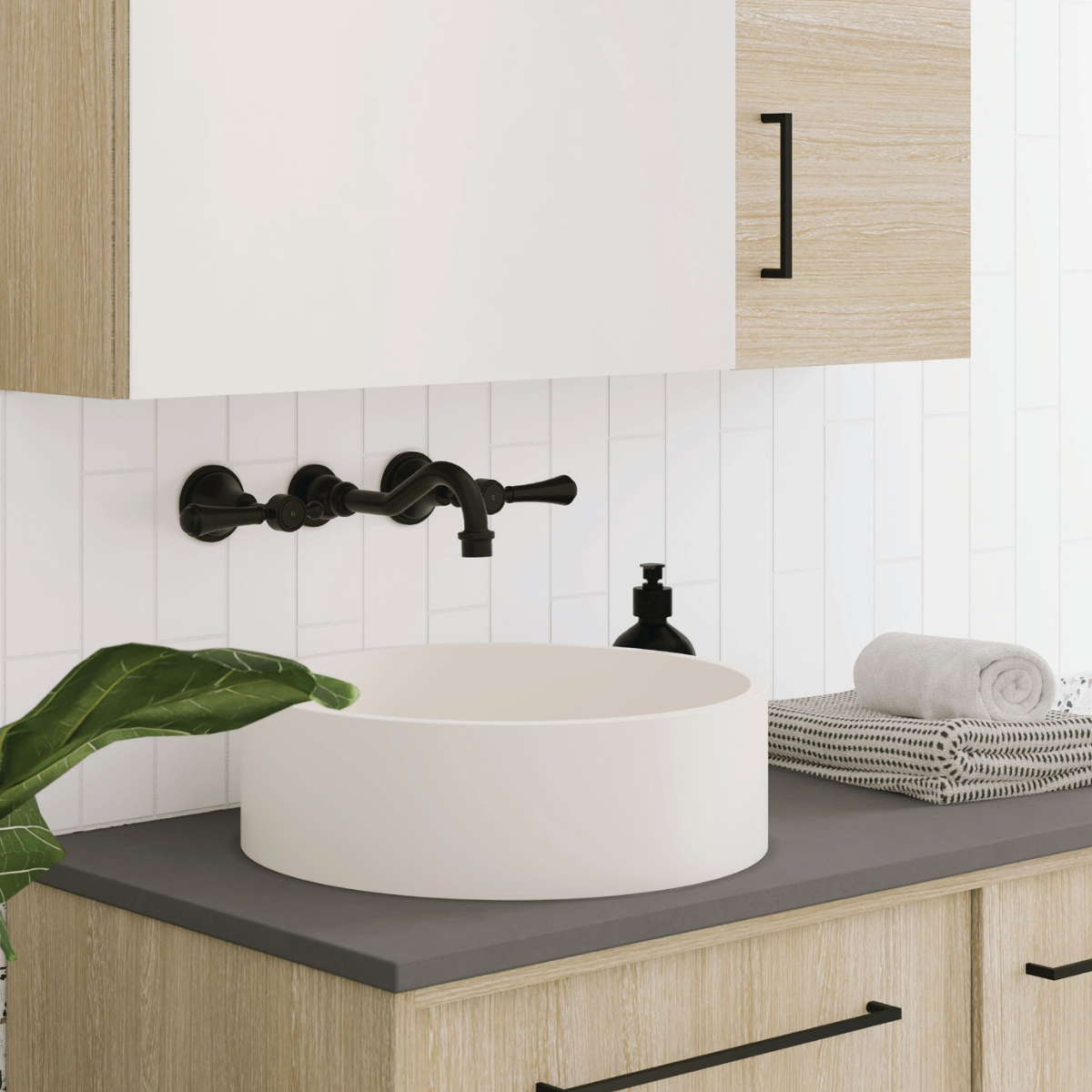 Fienza - Concrete Top Rectangular Full Depth | Vanity Top