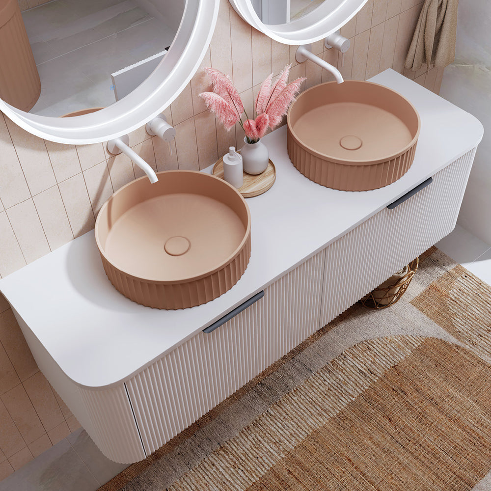 Fienza Curved Solid Surface Vanity Top