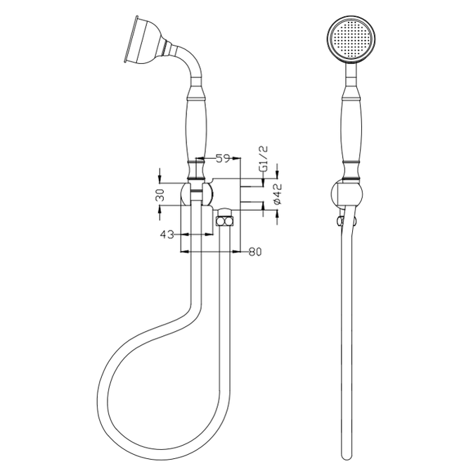 Mica Heritage Hand Shower