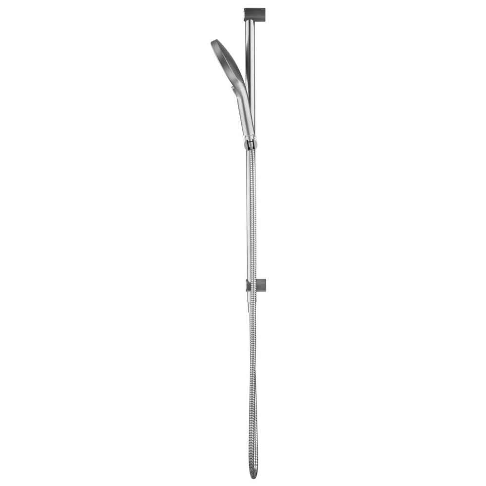 Mica Fluted Shower Rail - Inbuilt Inlet