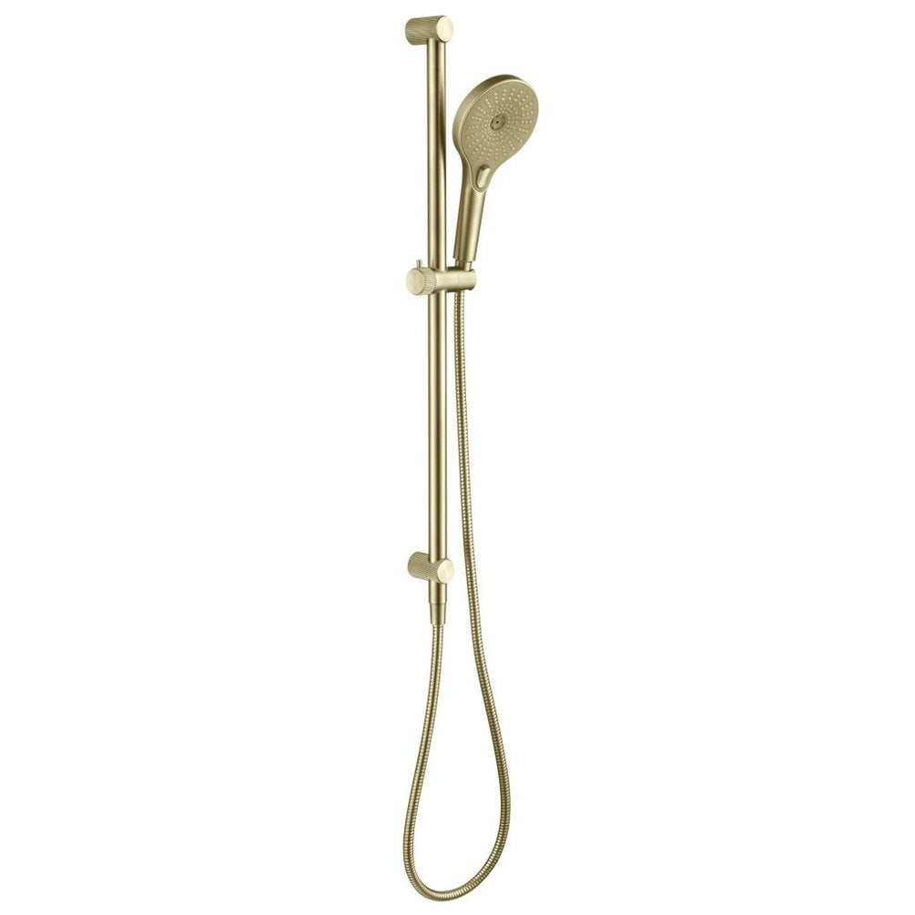 Mica Fluted Shower Rail - Inbuilt Inlet