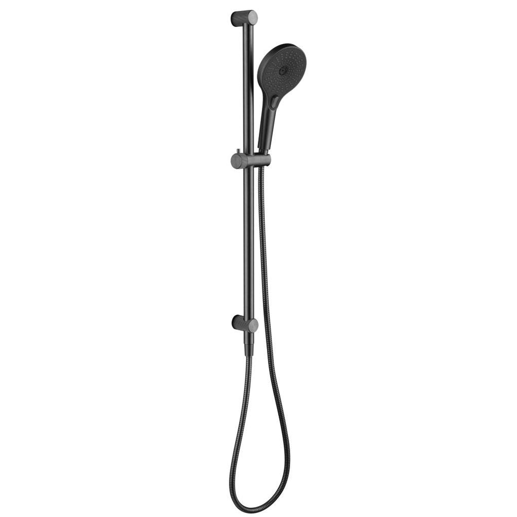 Mica Fluted Shower Rail - Inbuilt Inlet