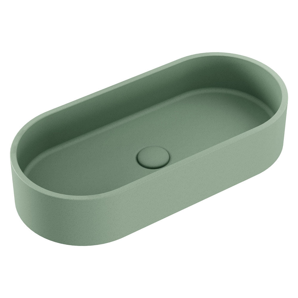 Jada Pill Concrete Above Counter Basin, Sage