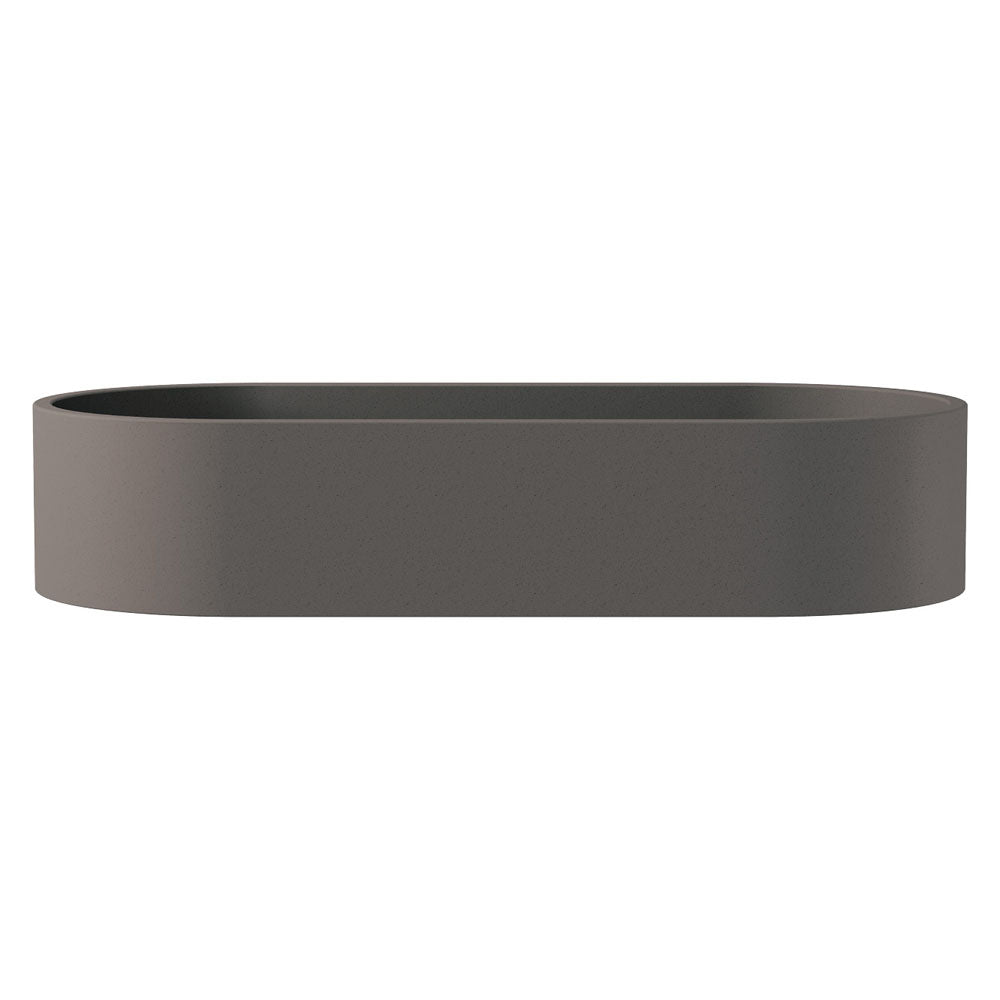 Jada Pill Concrete Above Counter Basin, Warm Grey