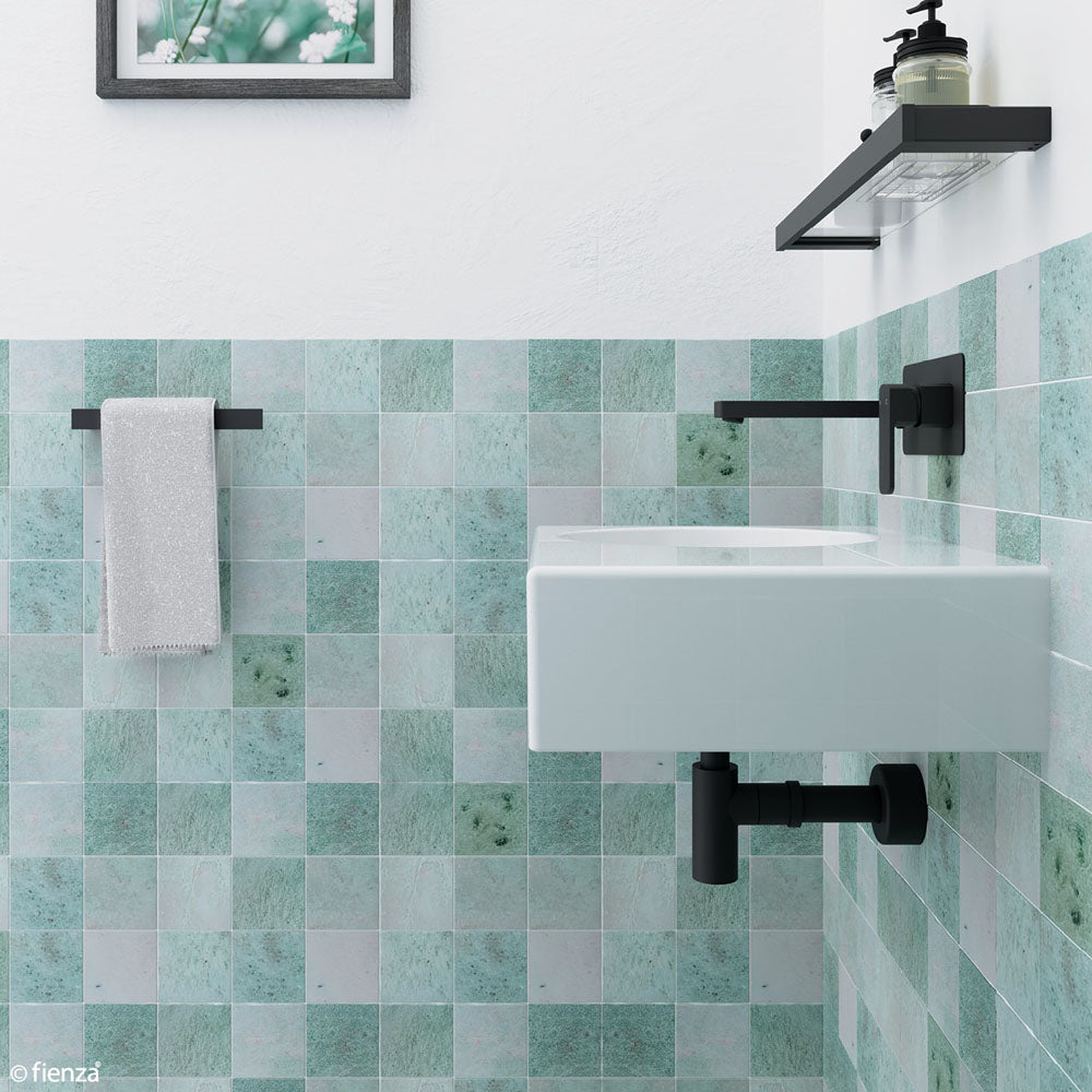 Fienza Reba Left Bowl Wall Basin, No Tap Hole