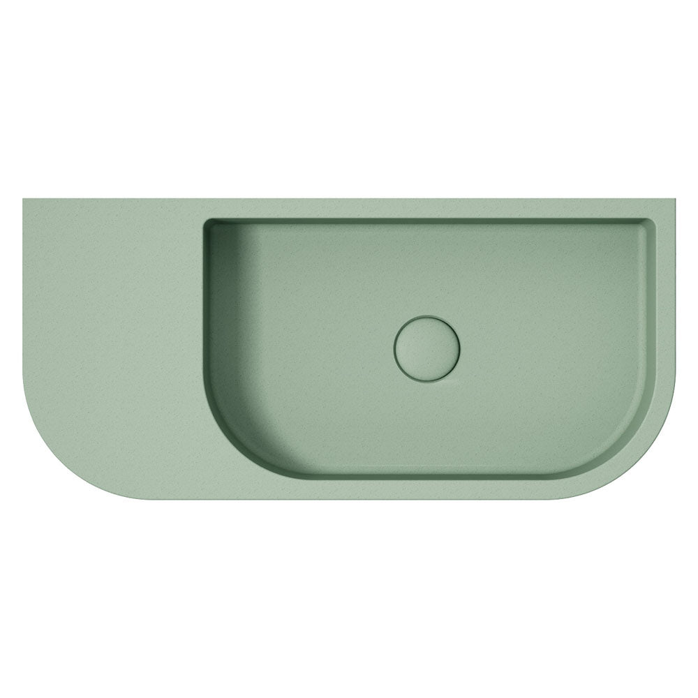 Blanca Concrete Wall Basin, Sage