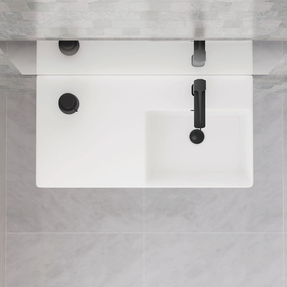 Petra 800 Right-Hand Wall Basin