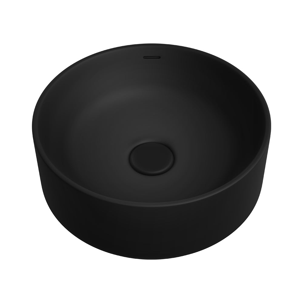 Reba Luxe Above Counter Basin, Matte Black