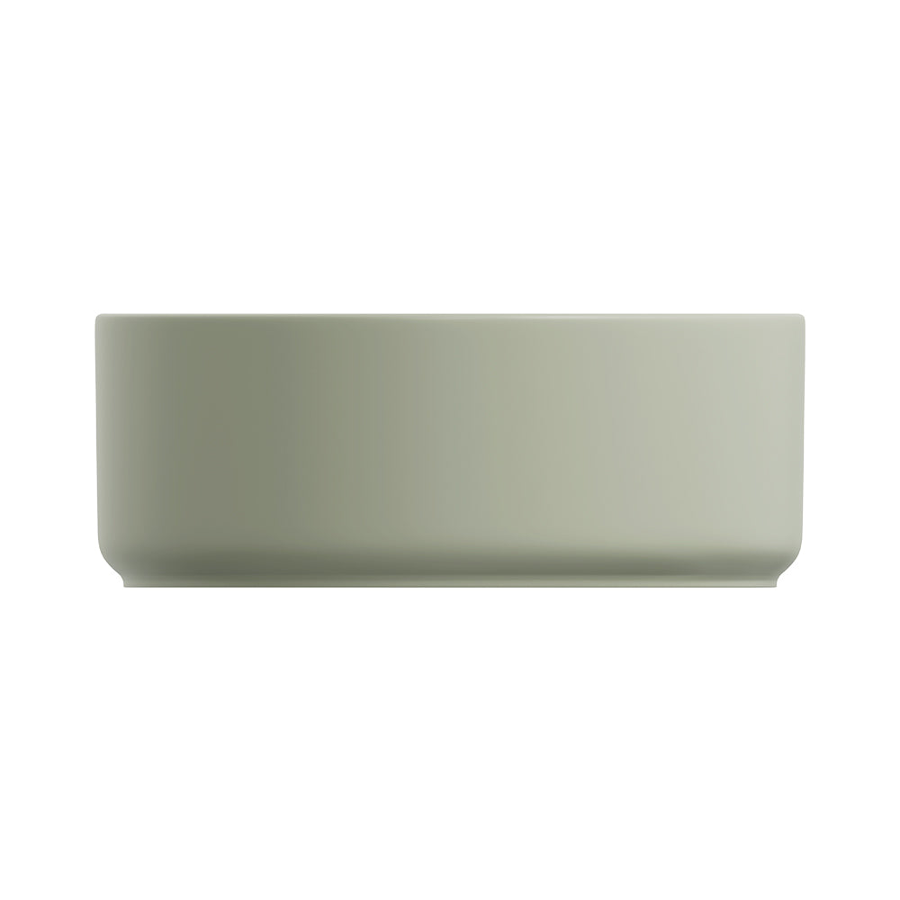 Reba Luxe Above Counter Basin, Matte Olive