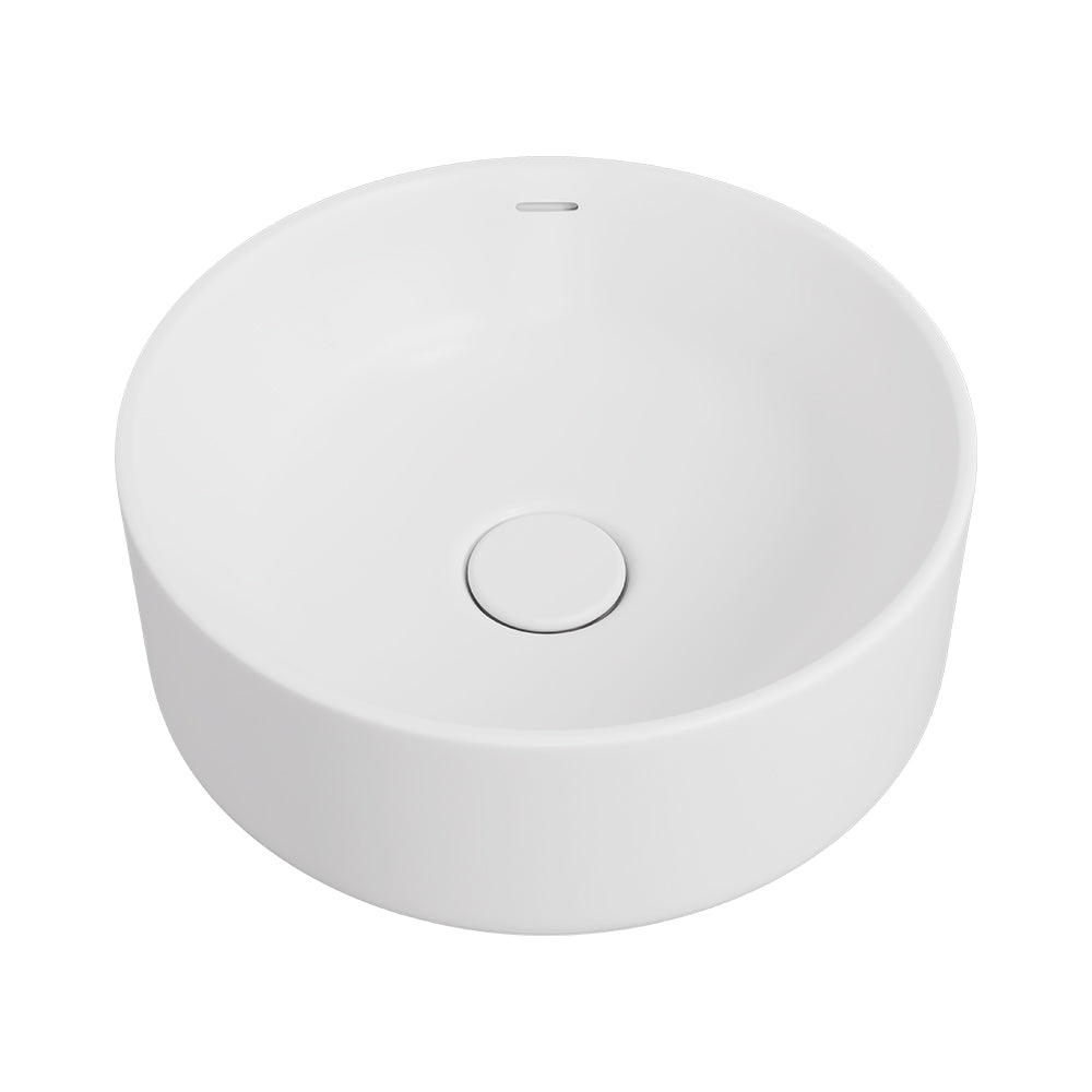 Reba Luxe Above Counter Basin, Matte White