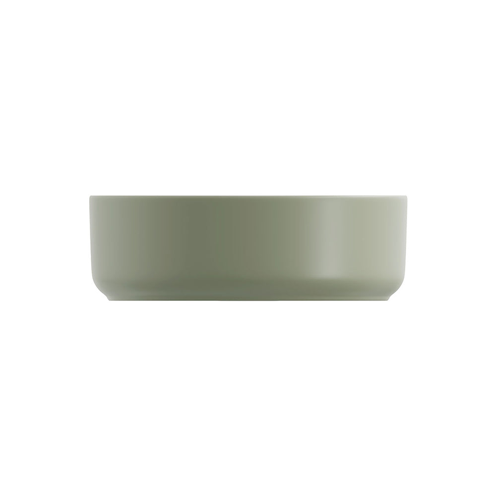 Reba Mini Above Counter Basin, Matte Olive