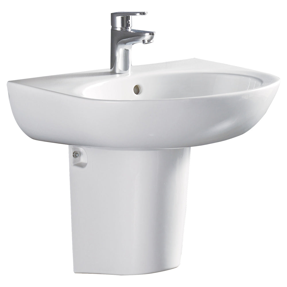 Stella Care Wall Basin With Integral Shroud