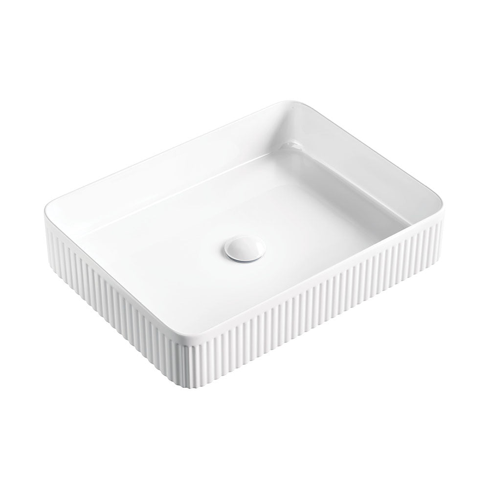 Eleanor Rectangular Above Counter Fluted Basin