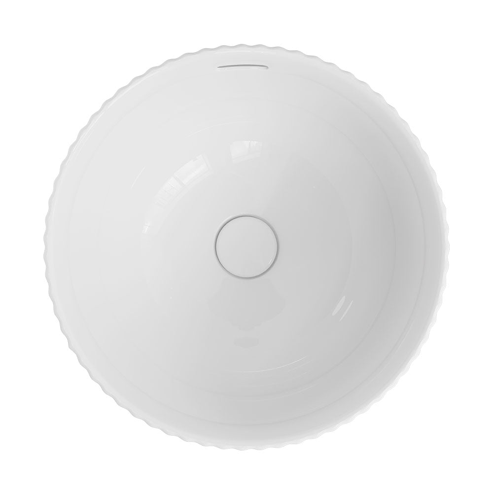 Eleanor Round Semi-Inset Basin, Gloss White