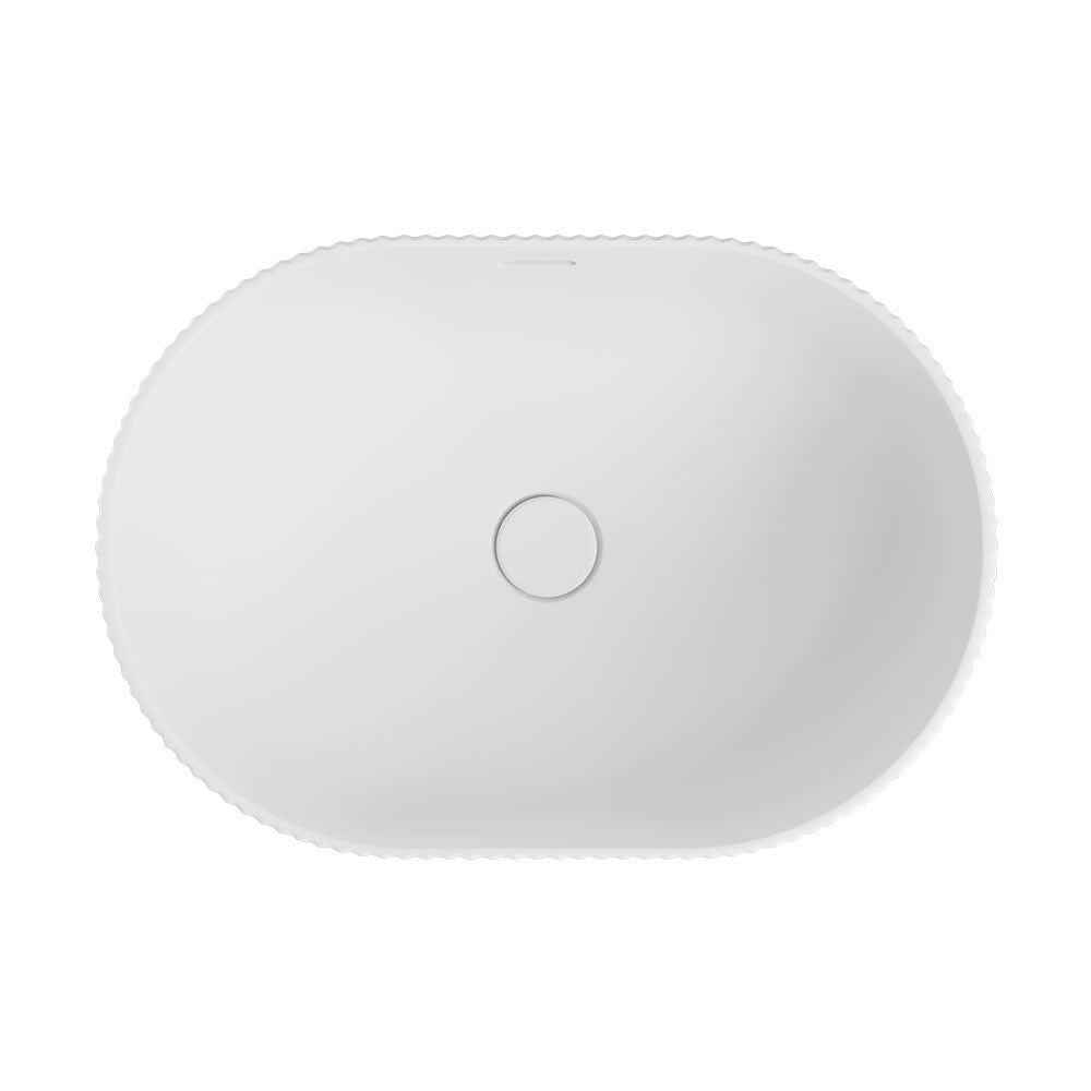 Eleanor Oval Semi-Inset Basin, Matte White