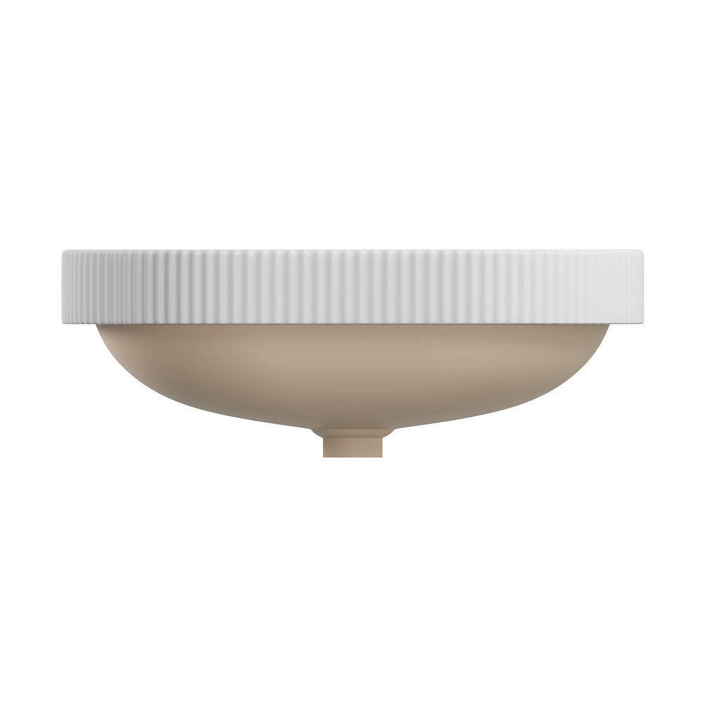 Eleanor Oval Semi-Inset Basin, Gloss White