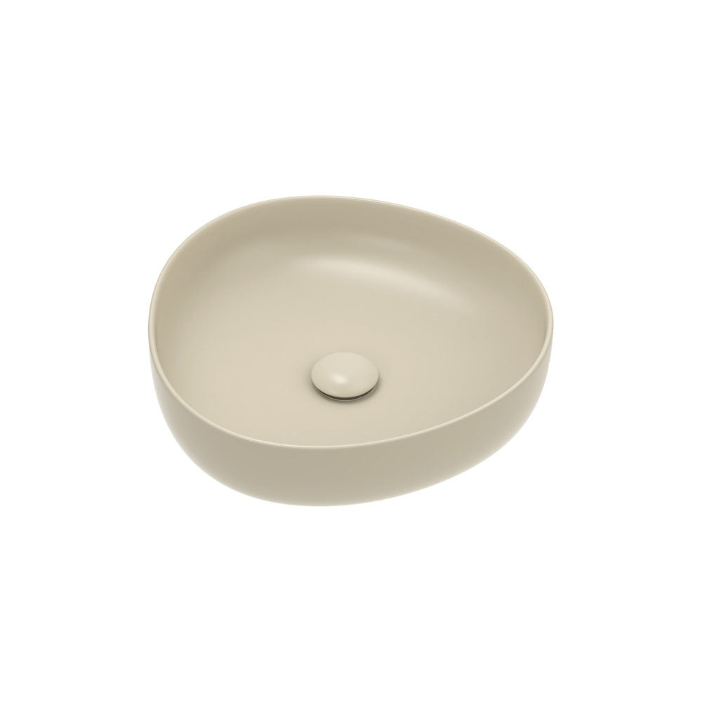 Pebble Small Above Counter Basin, Matte Khaki