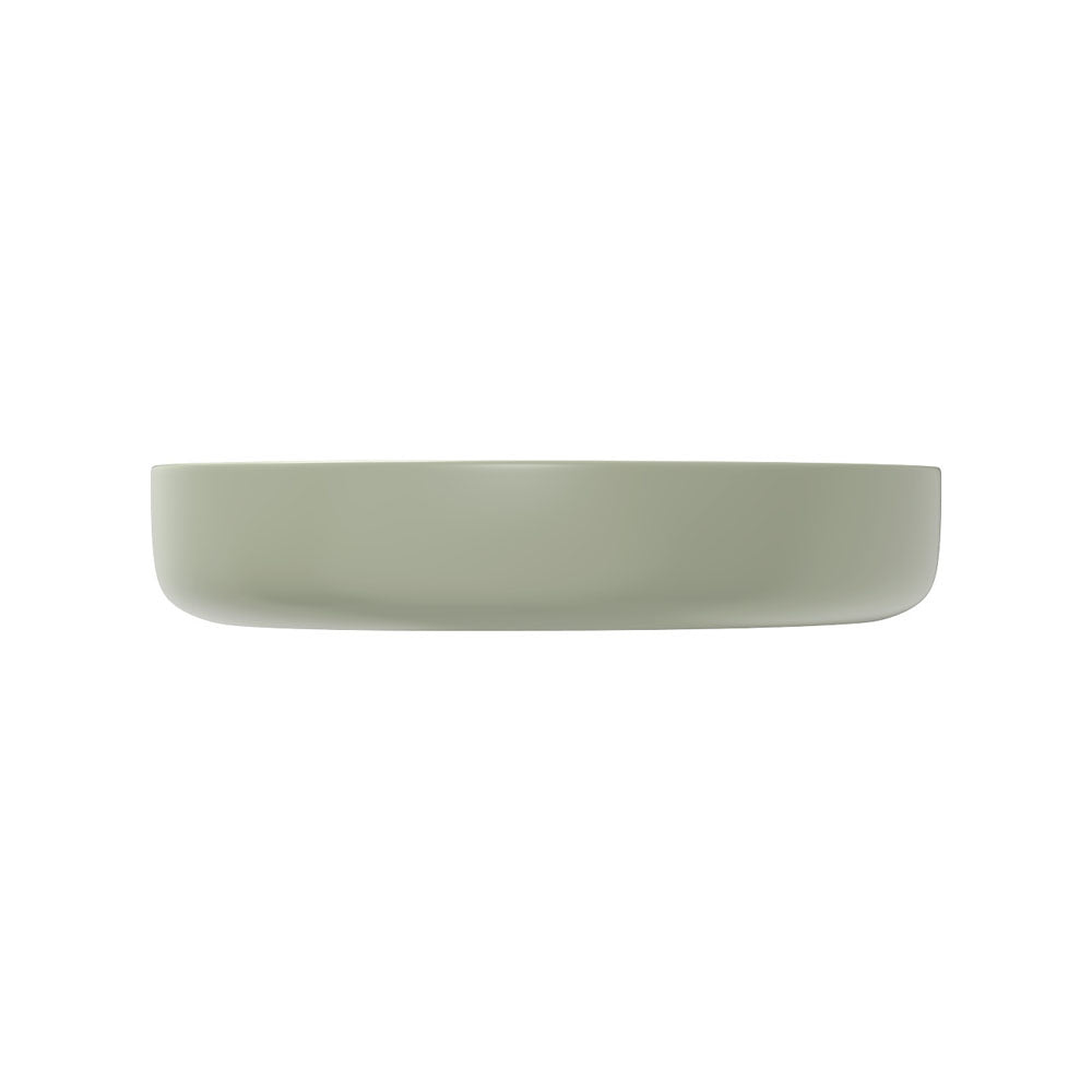 Pebble Medium Above Counter Basin, Matte Olive
