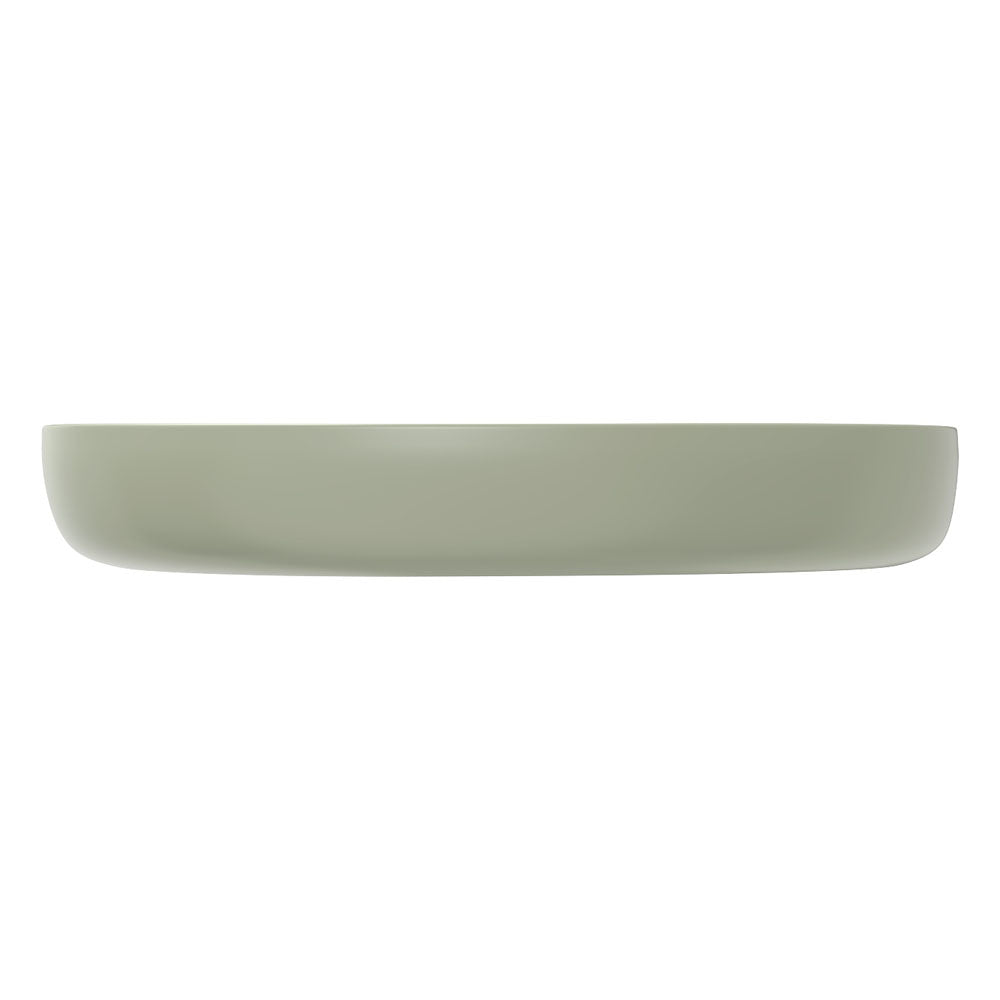 Pebble Large Above Counter Basin, Matte Olive