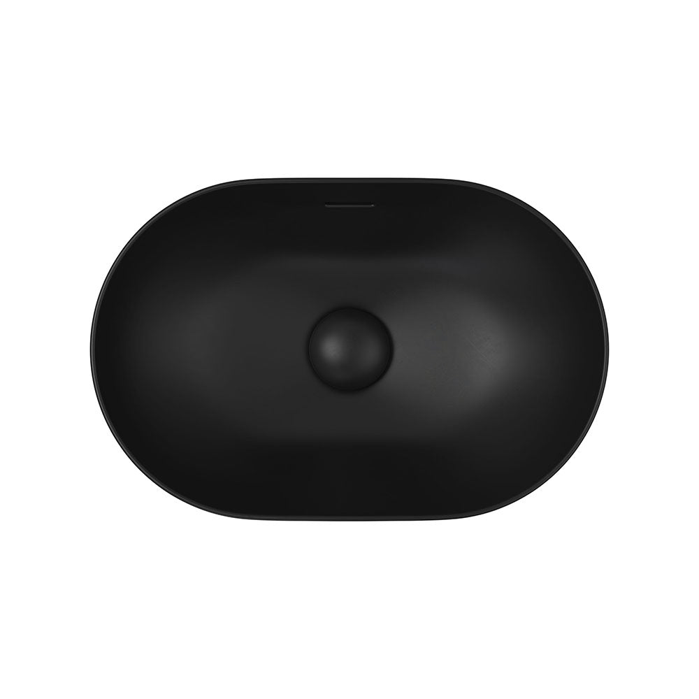 Aluca Pill Semi-Inset Basin, Matte Black