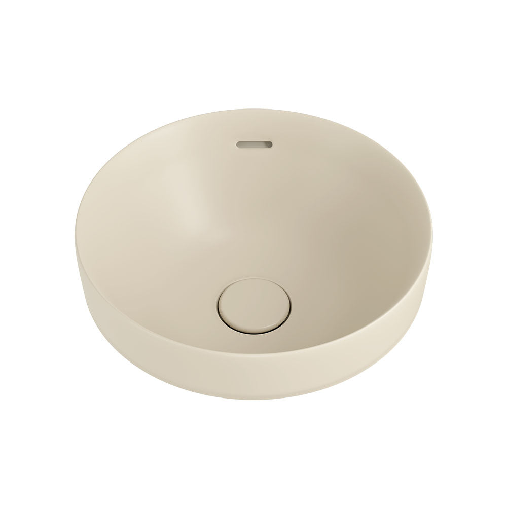 Aluca Round Semi-Inset Basin, Matte Khaki