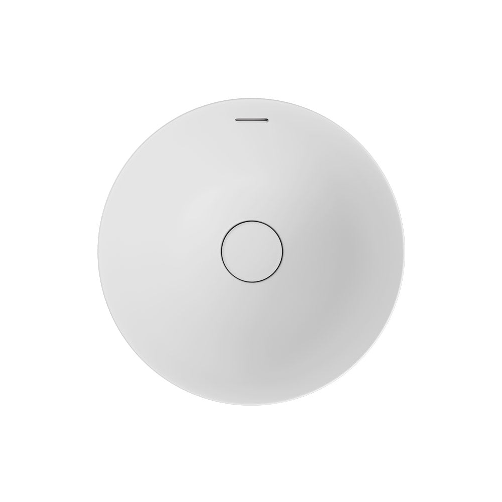 Aluca Round Semi-Inset Basin, Matte White