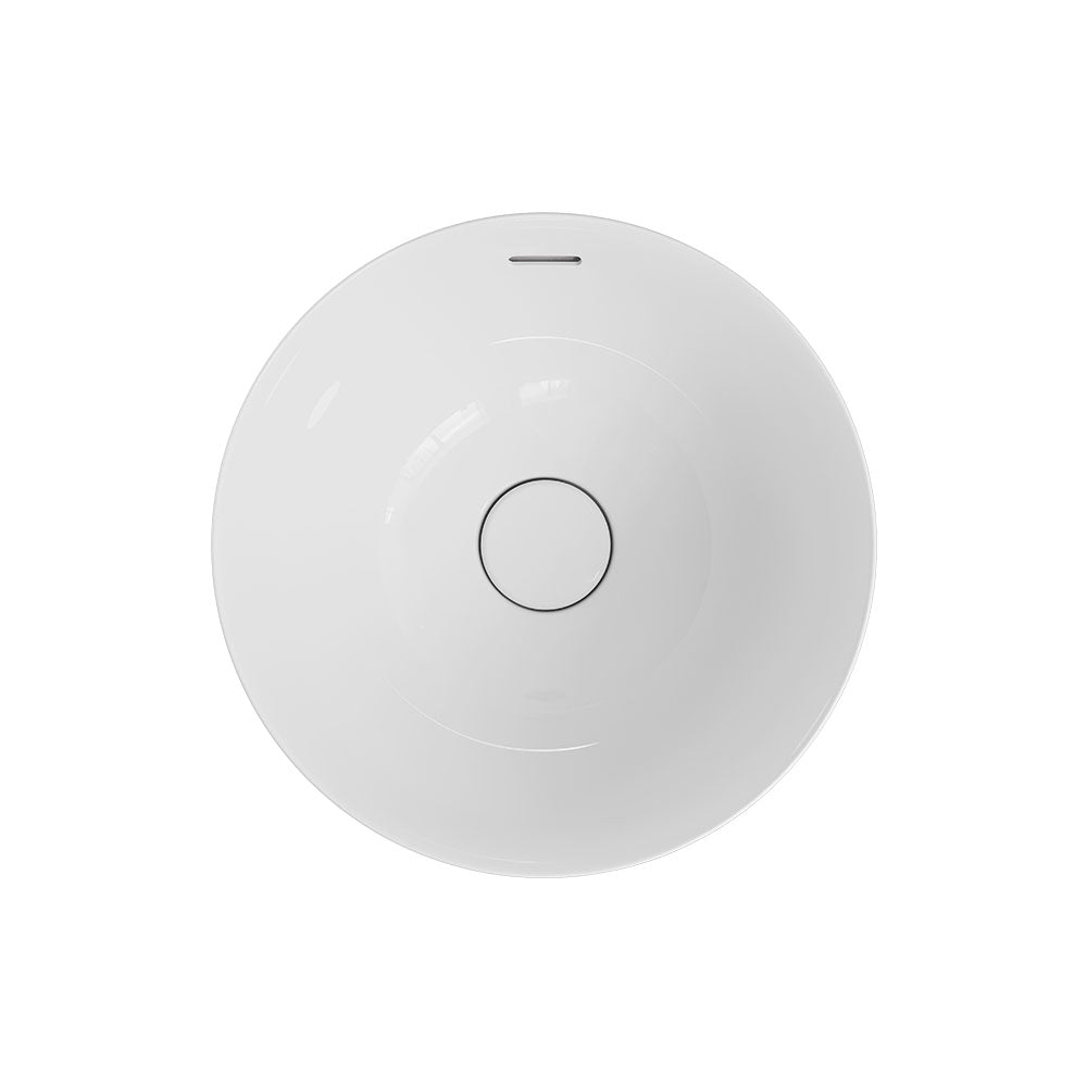 Aluca Round Semi-Inset Basin, Gloss White