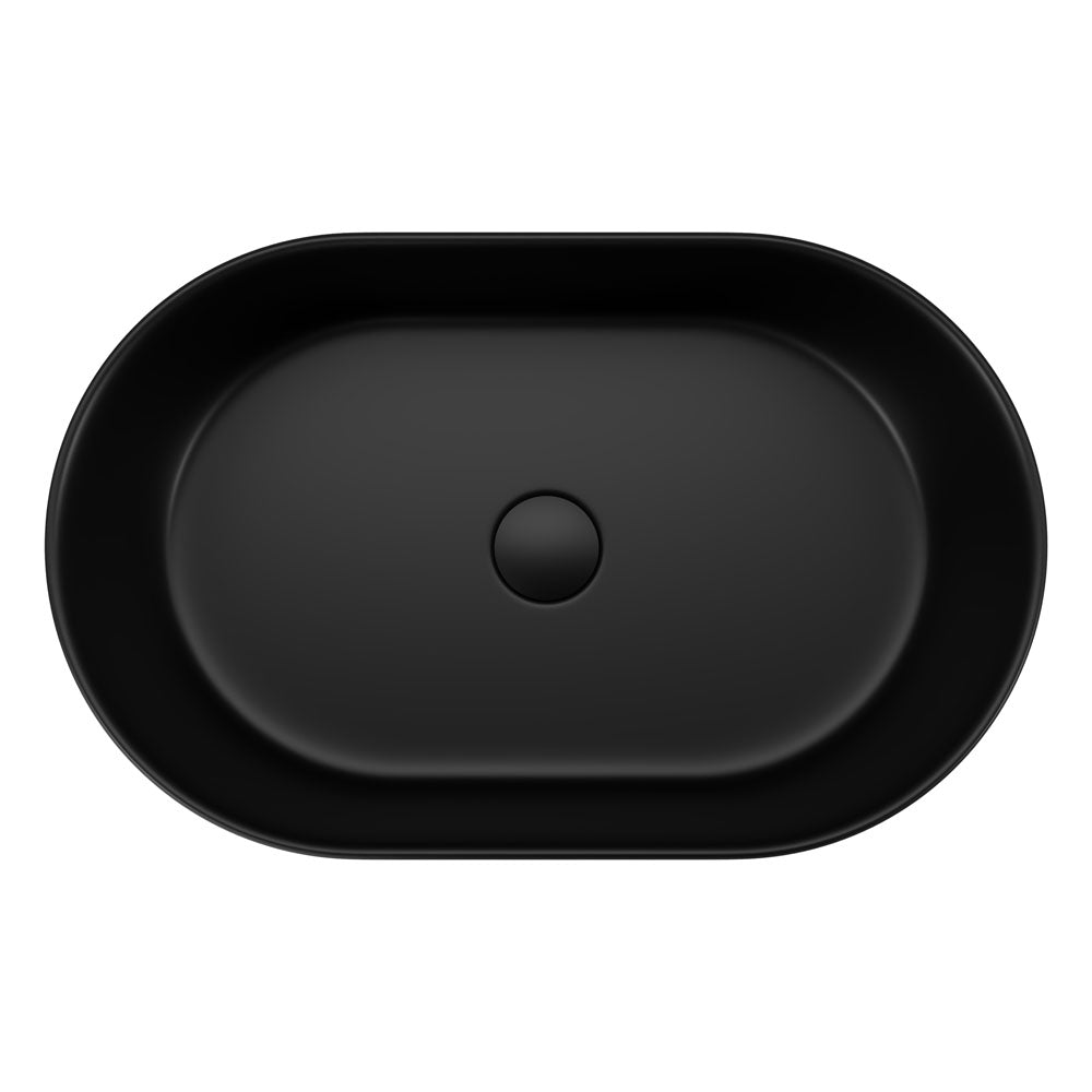 Aluca Pill Above Counter Basin, Matte Black