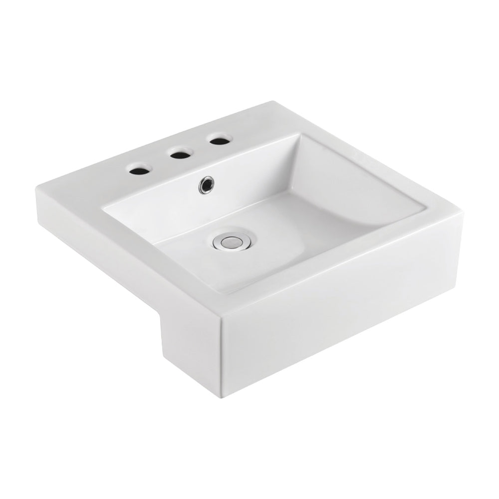 Jacinta Semi-Recessed Basin, 3 Tap Holes