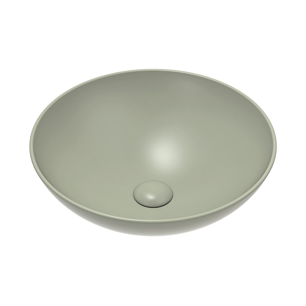 Aluca Above Counter Basin, Matte Olive