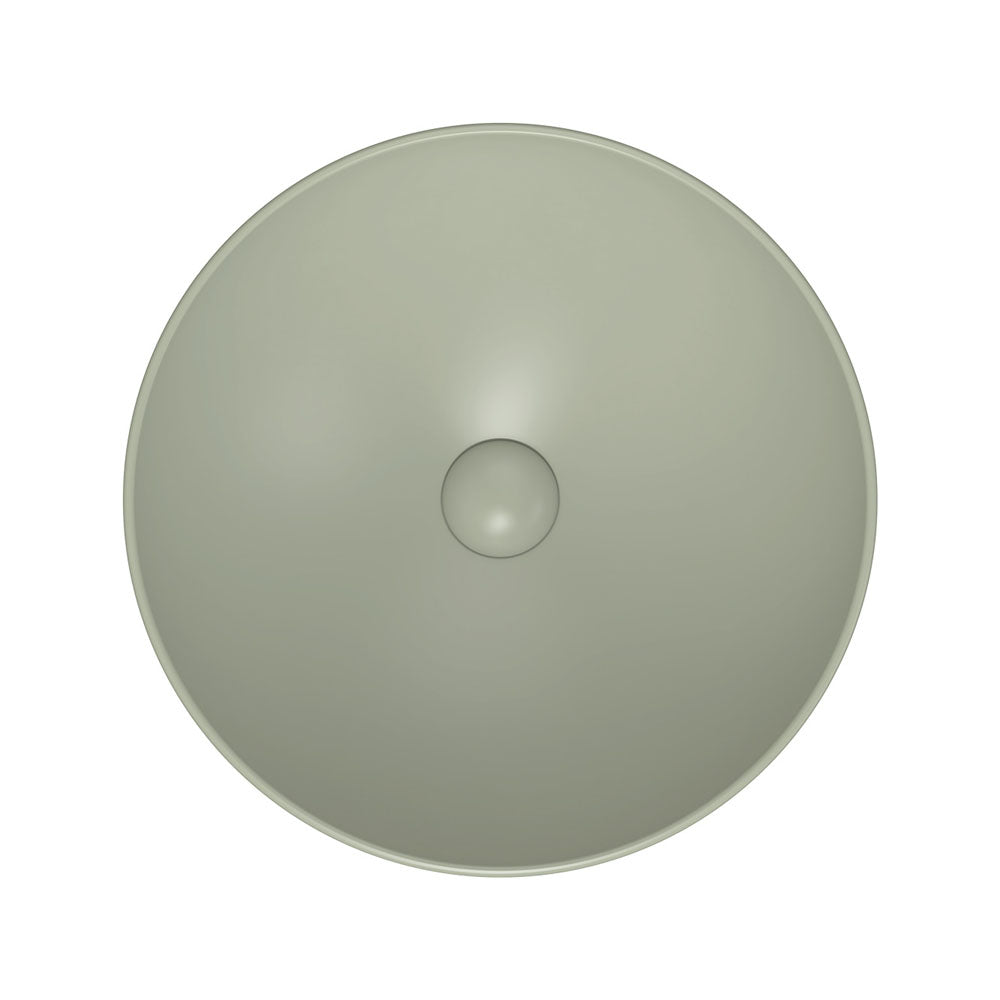 Aluca Above Counter Basin, Matte Olive