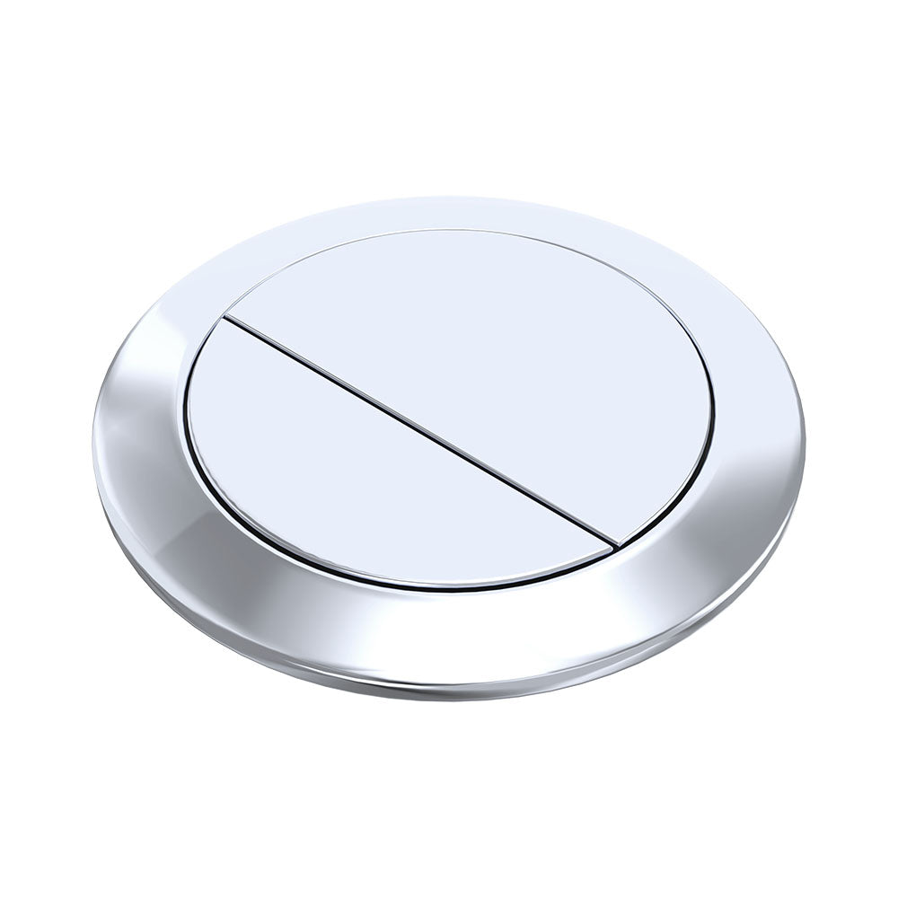 Back to Wall Round Toilet Flush Buttons, Chrome