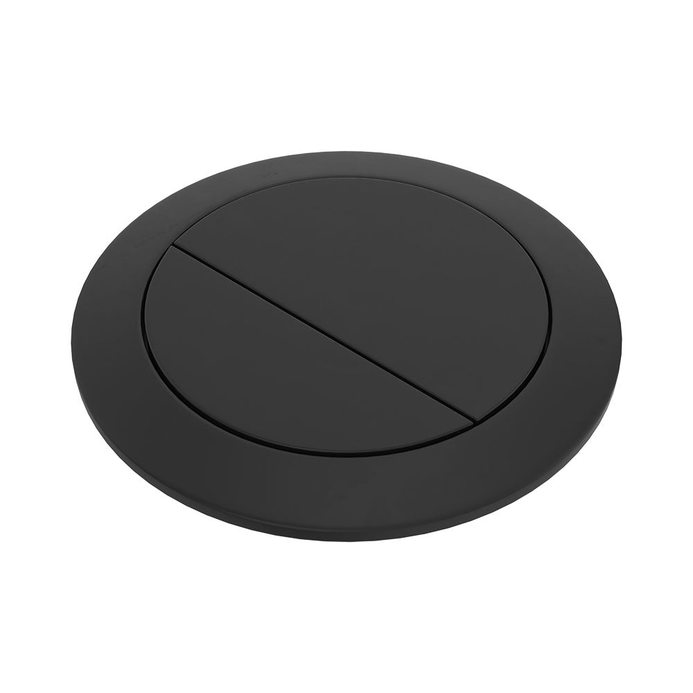 Back to Wall Round Toilet Flush Buttons, Matte Black