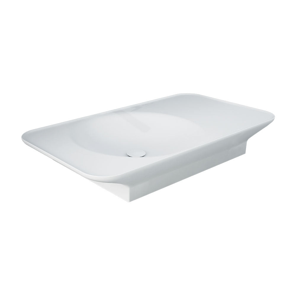 RAK Valet Left-Hand Wall Hung Basin, Matte White