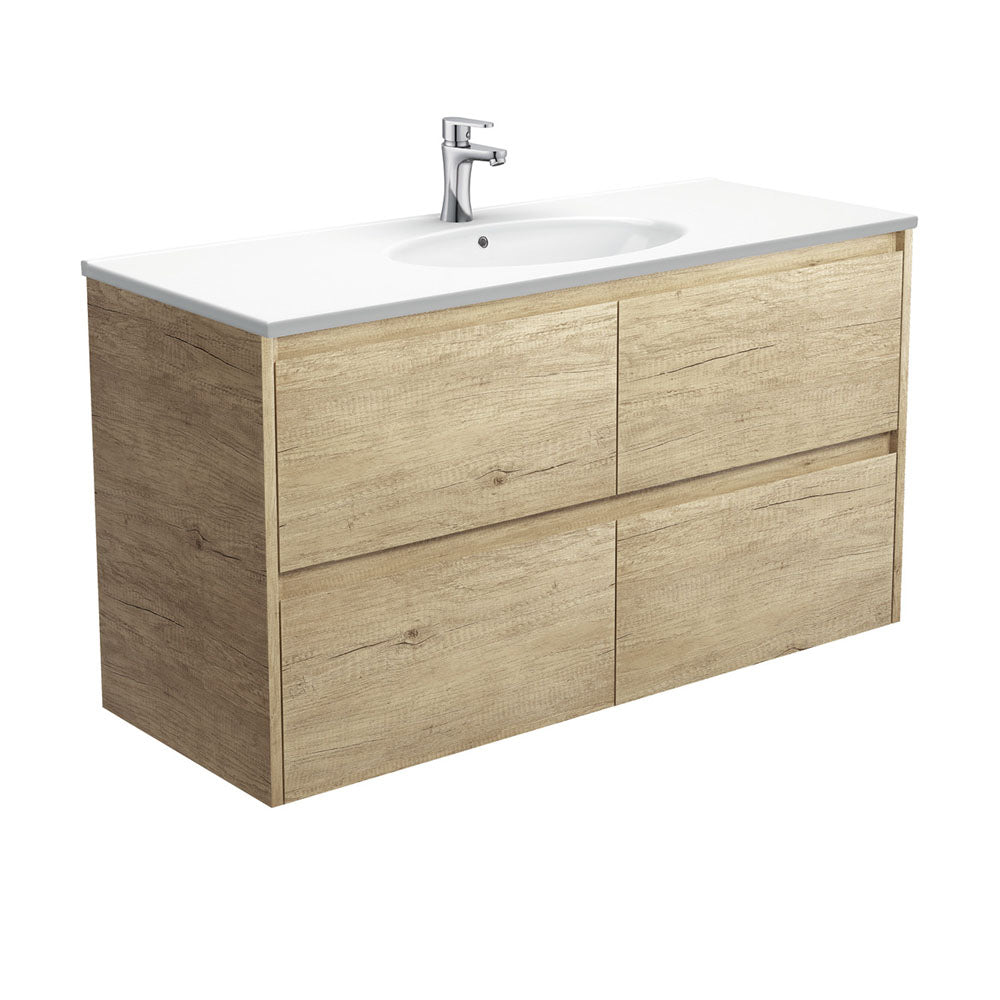 Rotondo Amato 1200 Scandi Oak Wall-Hung Vanity