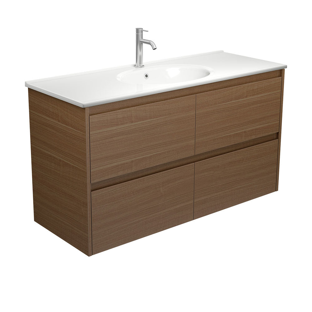 Rotondo Amato 1200 Walnut Wall-Hung Vanity