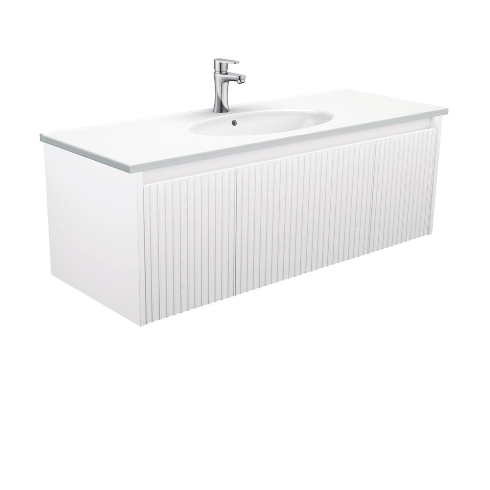 Rotondo Alina Satin White 1200 Wall-Hung Vanity