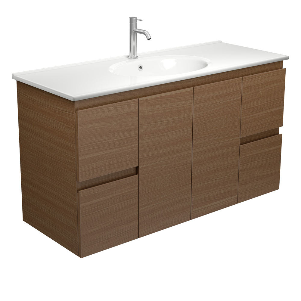 Rotondo Edge Walnut 1200 Wall-Hung Vanity