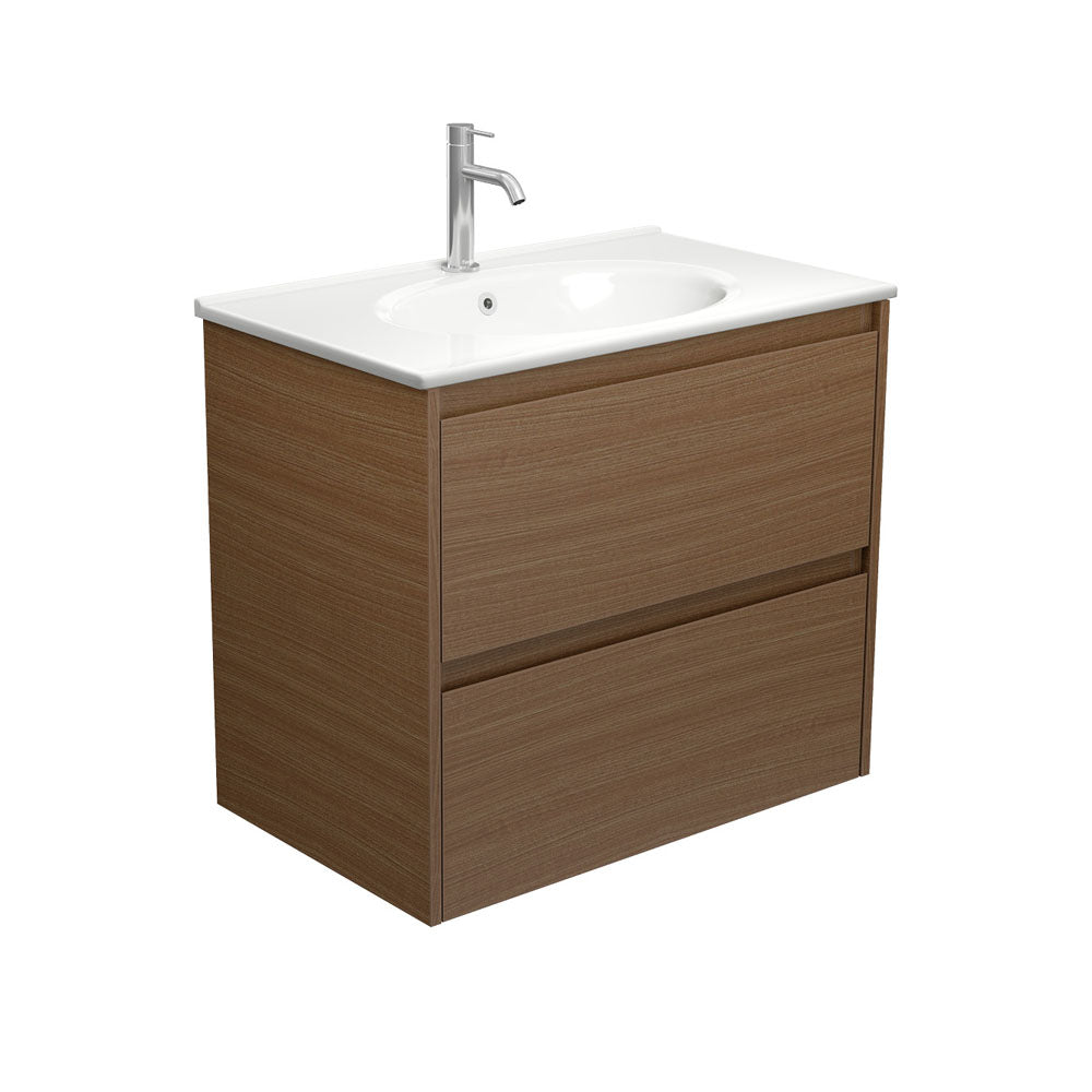 Rotondo Amato 750 Walnut Wall-Hung Vanity