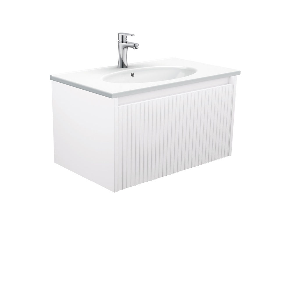 Rotondo Alina Satin White 750 Wall-Hung Vanity