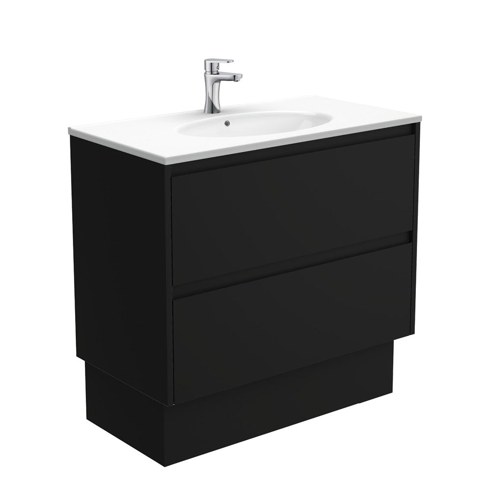Rotondo Amato 900 Satin Black Vanity On Kick