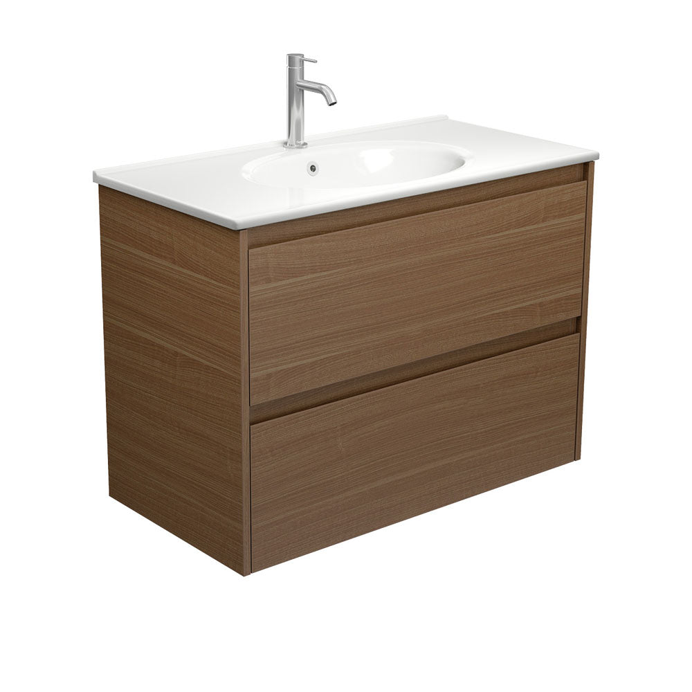 Rotondo Amato 900 Walnut Wall-Hung Vanity