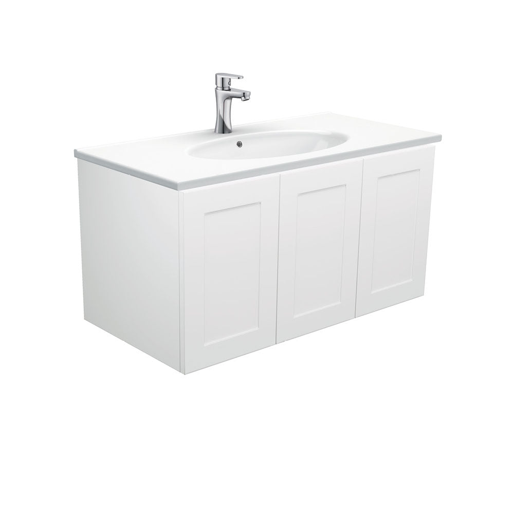 Rotondo Mila 900 Wall-Hung Vanity, Left Drawer