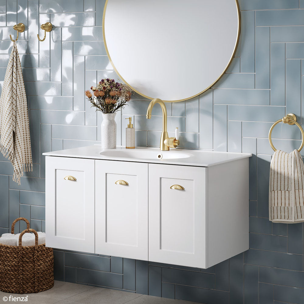 Rotondo Mila 900 Wall-Hung Vanity, Left Drawer