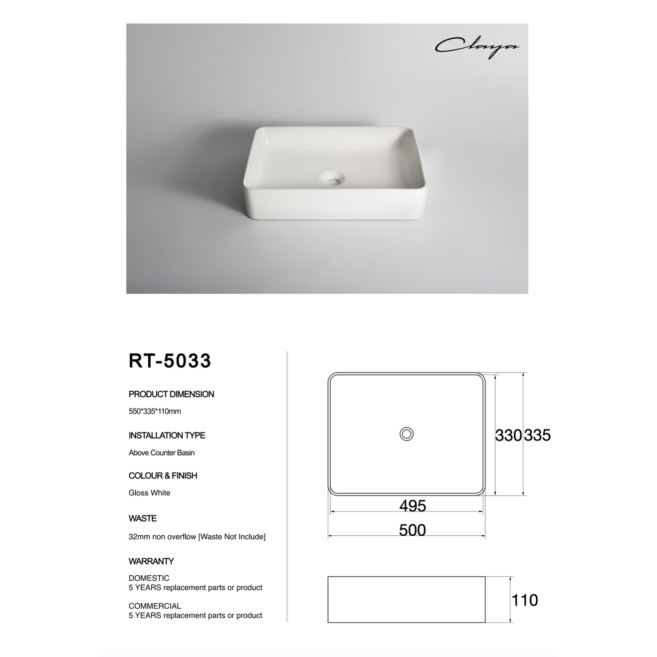 RT-5033 at Blue Bathware