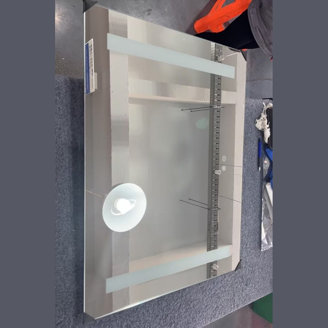 Rectangular Frosted Frontlit LED Mirror Frameless